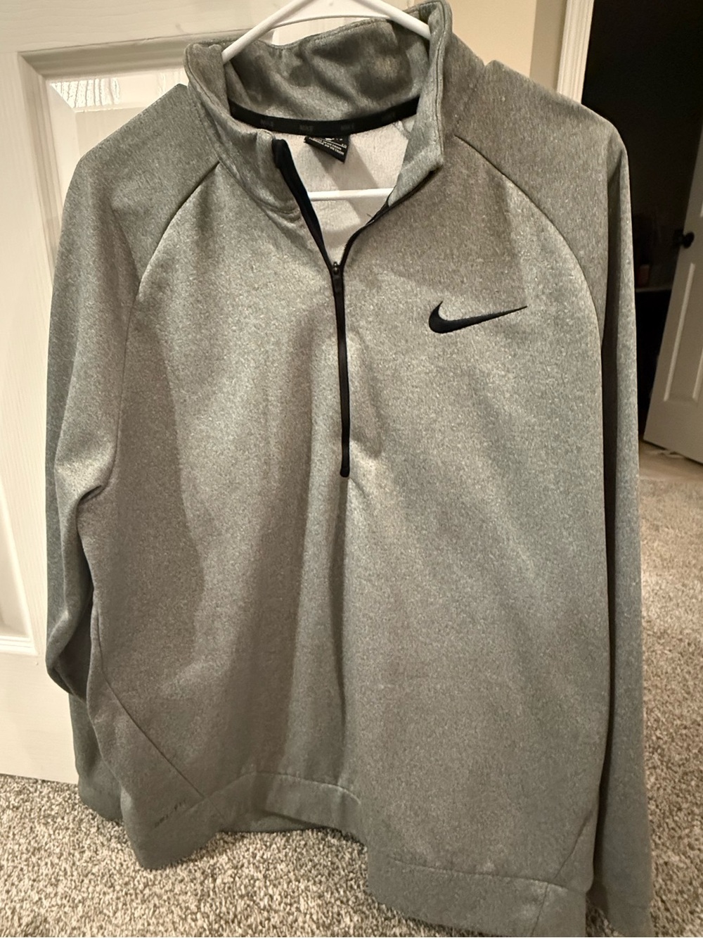 Nike Gray Dri-FIT Half-Zip Pullover
